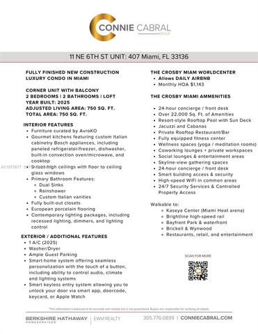 11 NE 6th St 407, Miami, FL 33132