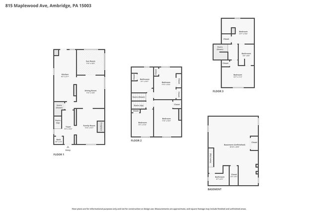 815 Maplewood Ave, Ambridge, PA 15003