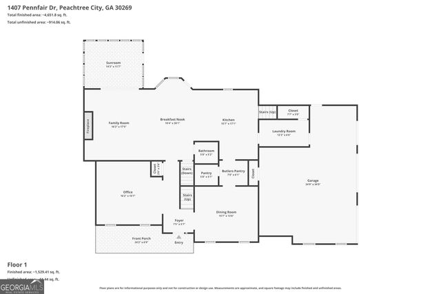 1407 Pennfair Drive, Peachtree City, GA 30269