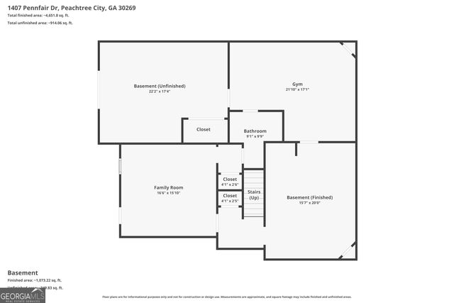 1407 Pennfair Drive, Peachtree City, GA 30269