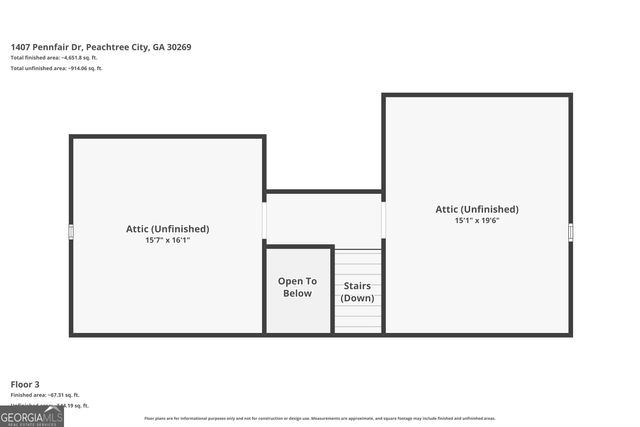 1407 Pennfair Drive, Peachtree City, GA 30269