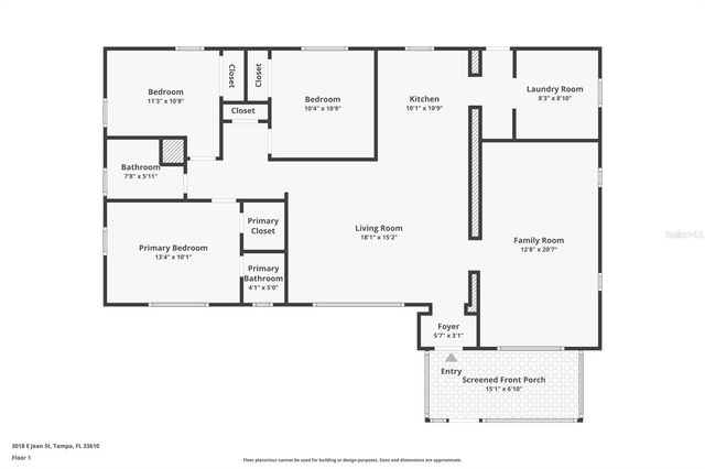 3018 E JEAN STREET, Tampa, FL 33610