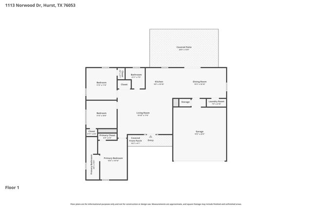 1113 Norwood Drive, Hurst, TX 76053