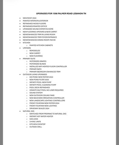 1598 Palmer Rd, Lebanon, TN 37090