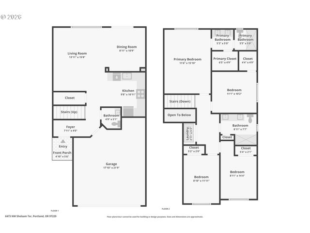 6473 Nw SHELSAM Ter, Portland, OR 97229