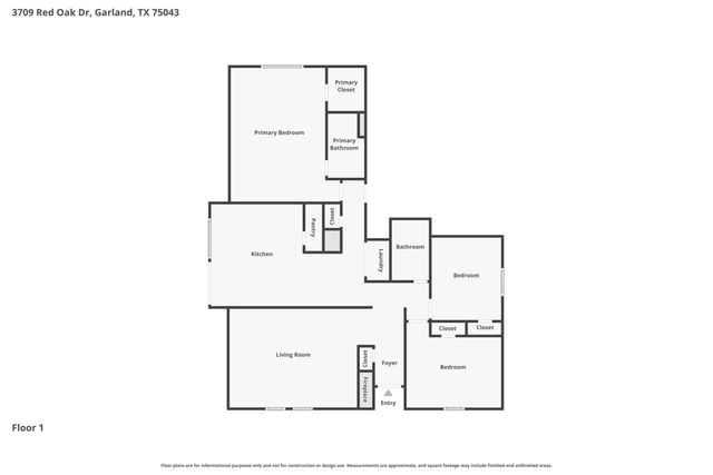 3709 Red Oak Drive, Garland, TX 75043
