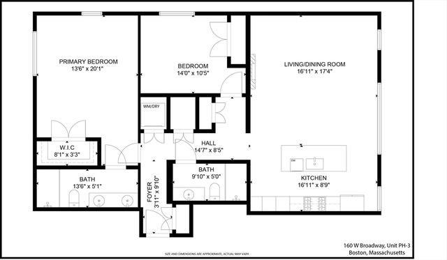 160 W Broadway PH3, Boston, MA 02127