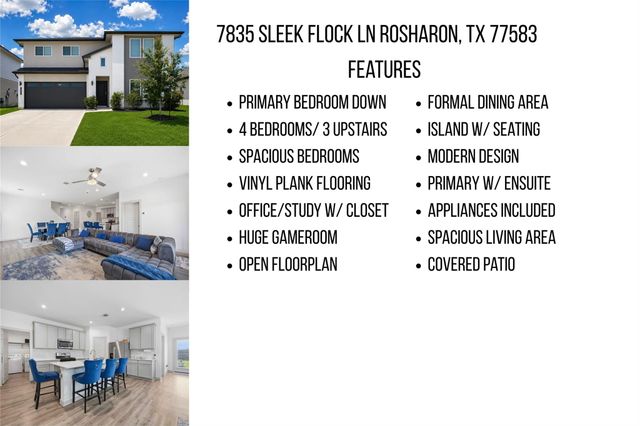 7835 Sleek Flock Lane, Rosharon, TX 77583