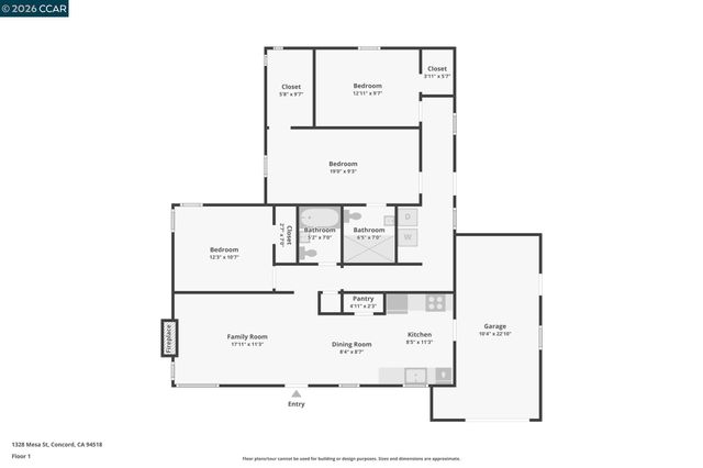 1328 Mesa St, Concord, CA 94518