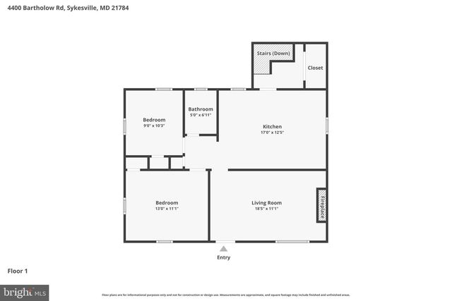 4400 BARTHOLOW RD, Sykesville, MD 21784