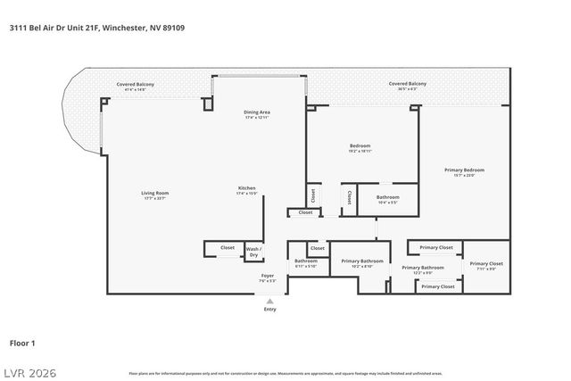 3111 Bel Air Drive 21F, Las Vegas, NV 89109
