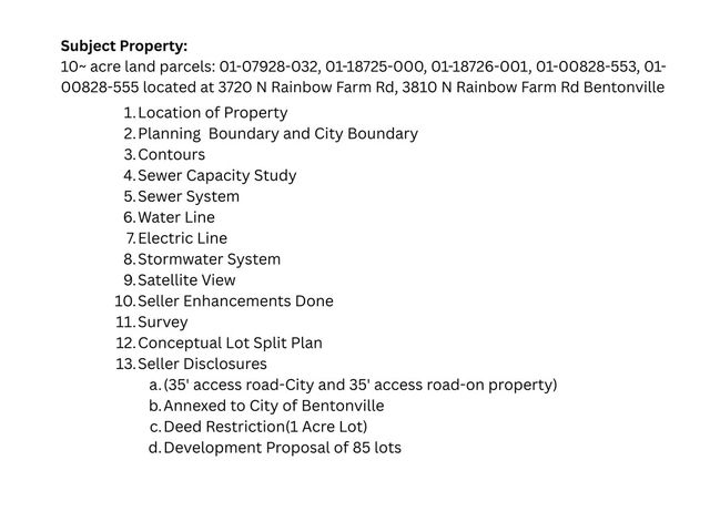 3810 & 3720 N Rainbow Farm Road, Bentonville, AR 72713