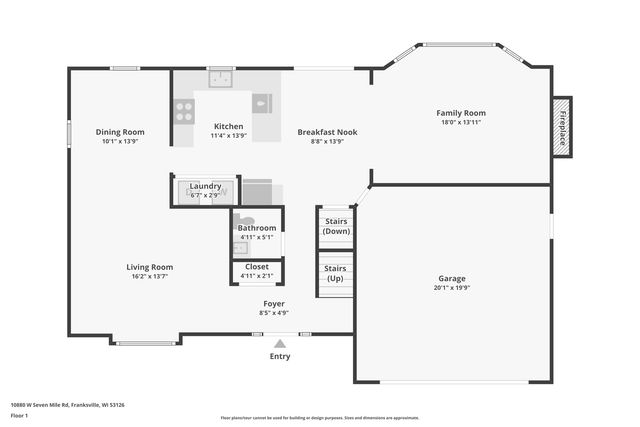 10880 W 7 Mile ROAD, Franksville, WI 53126