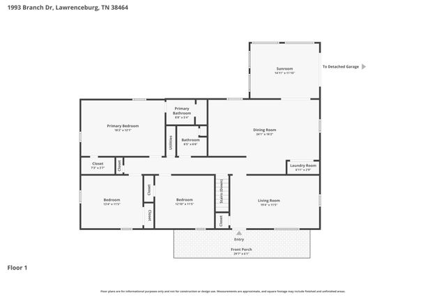 1993 Branch Dr, Lawrenceburg, TN 38464