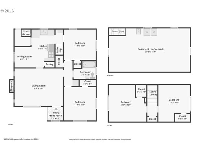 1005 Ne KILLINGSWORTH St, Portland, OR 97211