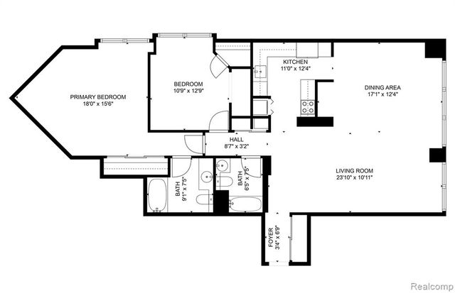 1001 W Jefferson Avenue 11B, Detroit, MI 48226