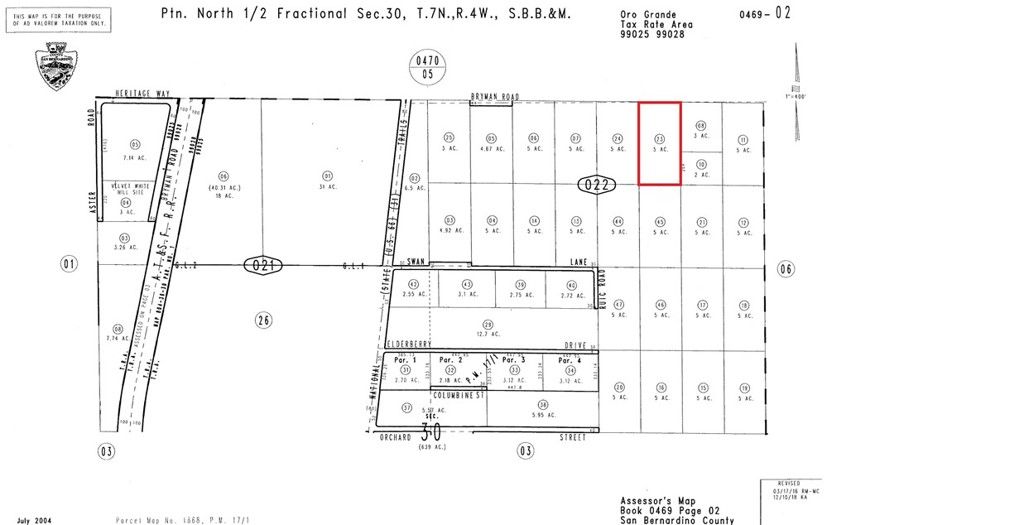 0 Bryman Road, Other, CA 92368