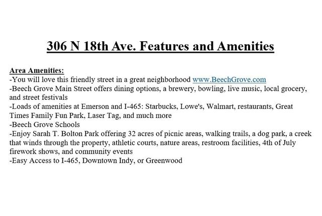 306 N 18th Avenue, Beech Grove, IN 46107
