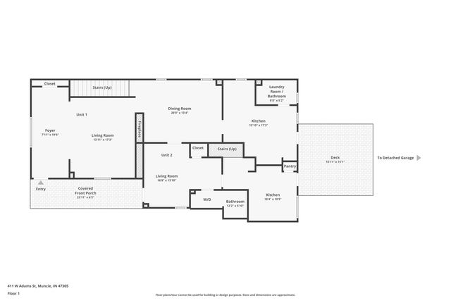 411 - 413 W Adams Street, Muncie, IN 47305