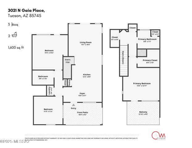 3021 N Gaia Place, Tucson, AZ 85745