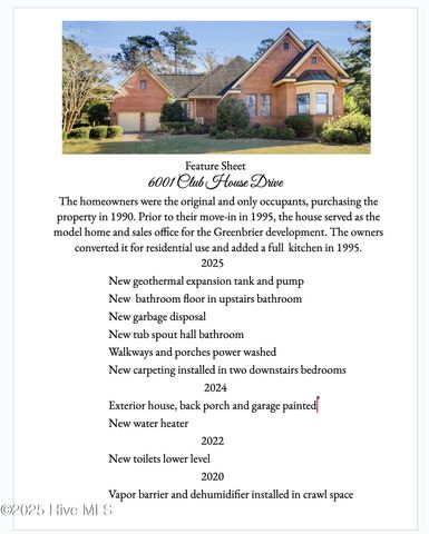 6001 Club House Drive, New Bern, NC 28562