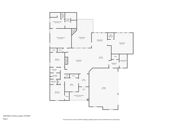 1402 Oliver Creek Lane, Justin, TX 76247