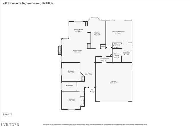 415 Raindance Drive, Henderson, NV 89014