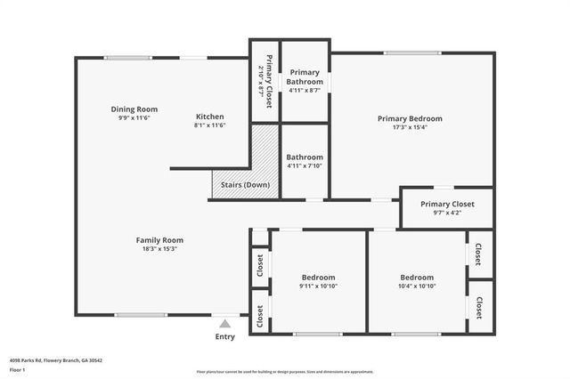 4098 Parks Road, Flowery Branch, GA 30542