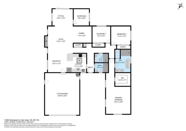 1304 Antwerp Lane, San Jose, CA 95118