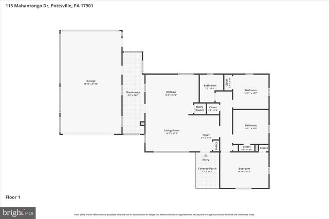 115 MAHANTONGO DR, Pottsville, PA 17901