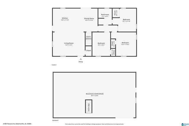 4109 FLOWERS STREET, Adamsville, AL 35005