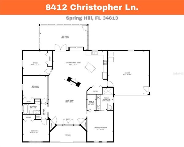 8412 CHRISTOPHER LANE, Weeki Wachee, FL 34613