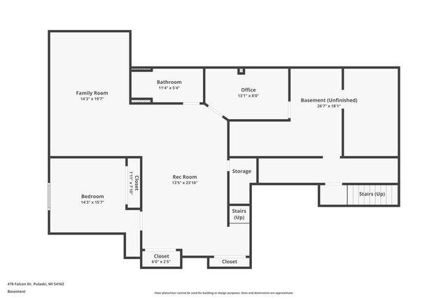 478 FALCON DRIVE, Pulaski, WI 54162