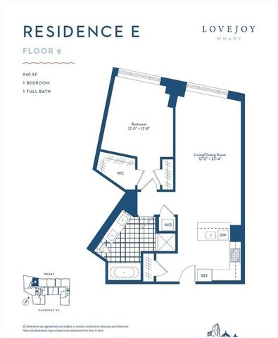 100 Lovejoy Wharf 9-E, Boston, MA 02114