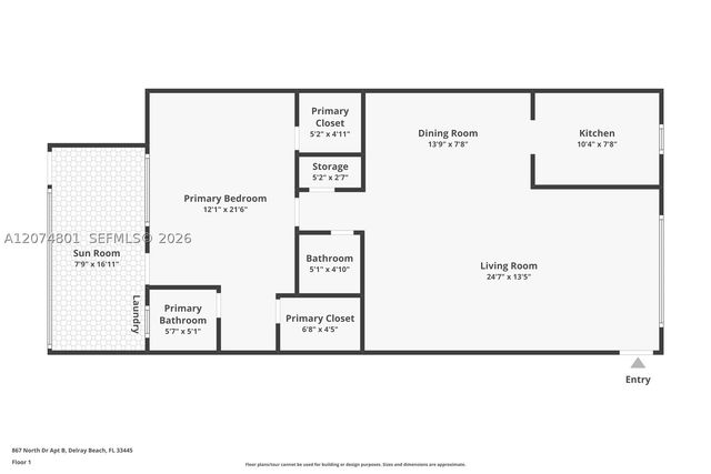 867 North Dr B, Delray Beach, FL 33445