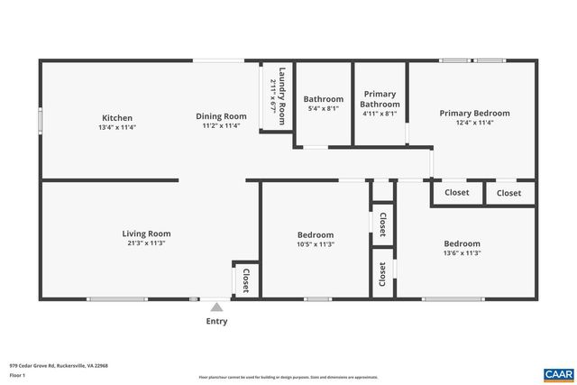 979 CEDAR GROVE RD, Ruckersville, VA 22968