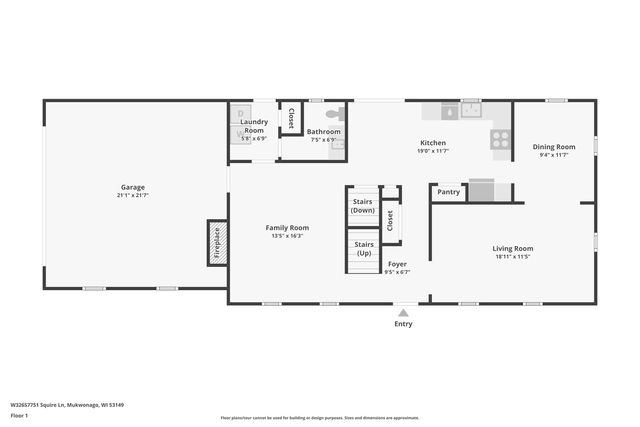 W326S7751 Squire LANE, Mukwonago, WI 53149