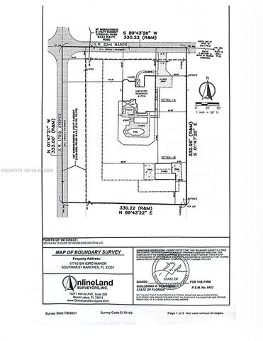 17710 SW 63rd Manor, Southwest Ranches, FL 33331