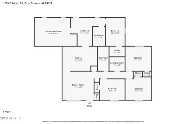 1268 E RODEO Road, Casa Grande, AZ 85122