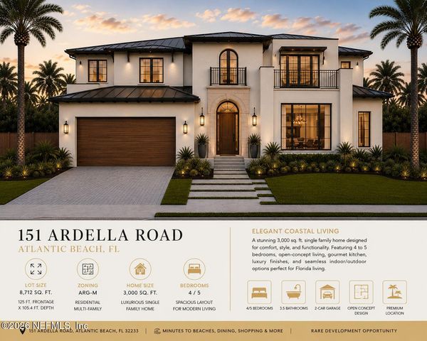 151 ARDELLA Road, Atlantic Beach, FL 32233