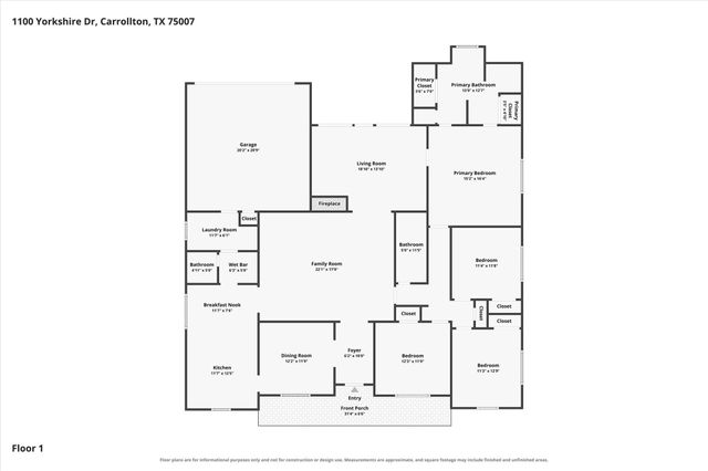 1100 Yorkshire Drive, Carrollton, TX 75007