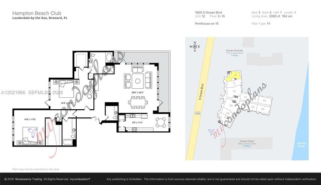 1800 S Ocean Blvd Apt 1012, Lauderdale By The Sea, FL 33062