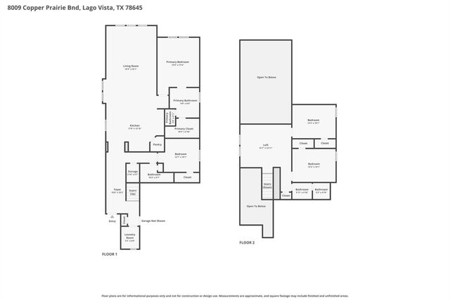 8009 Copper Prairie BND, Lago Vista, TX 78645