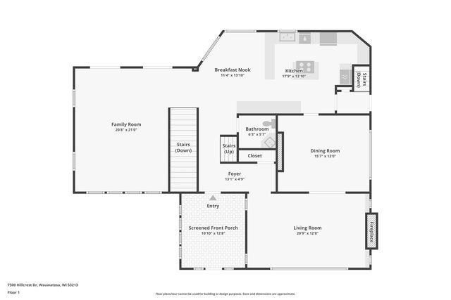 7500 Hillcrest DRIVE, Wauwatosa, WI 53213