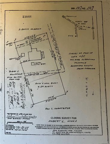 108 Boggs Drive, Townville, SC 29689