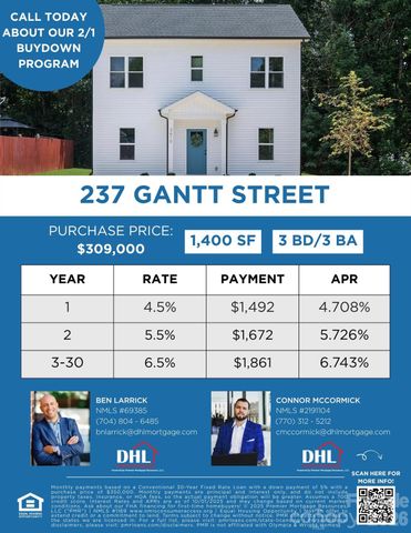 237 Gantt Street, Mooresville, NC 28115