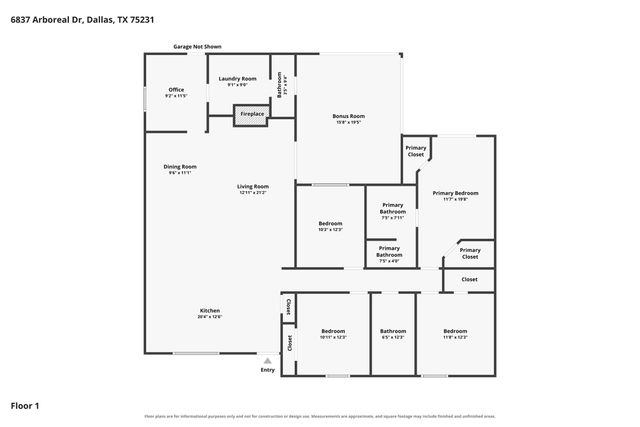 6837 Arboreal Drive, Dallas, TX 75231