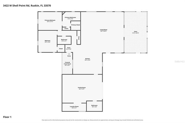 3422 W SHELL POINT ROAD, Ruskin, FL 33570