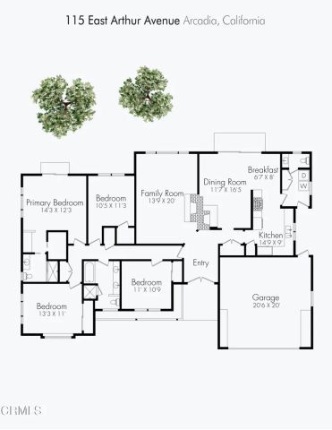 115 E Arthur Avenue, Arcadia, CA 91006