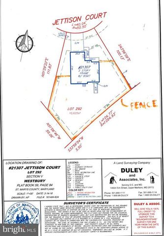 21307 JETTISON CT, Lexington Park, MD 20653